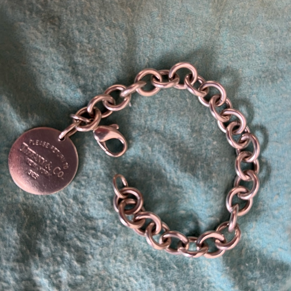 Sterling Tiffany and Co. charm bracelet